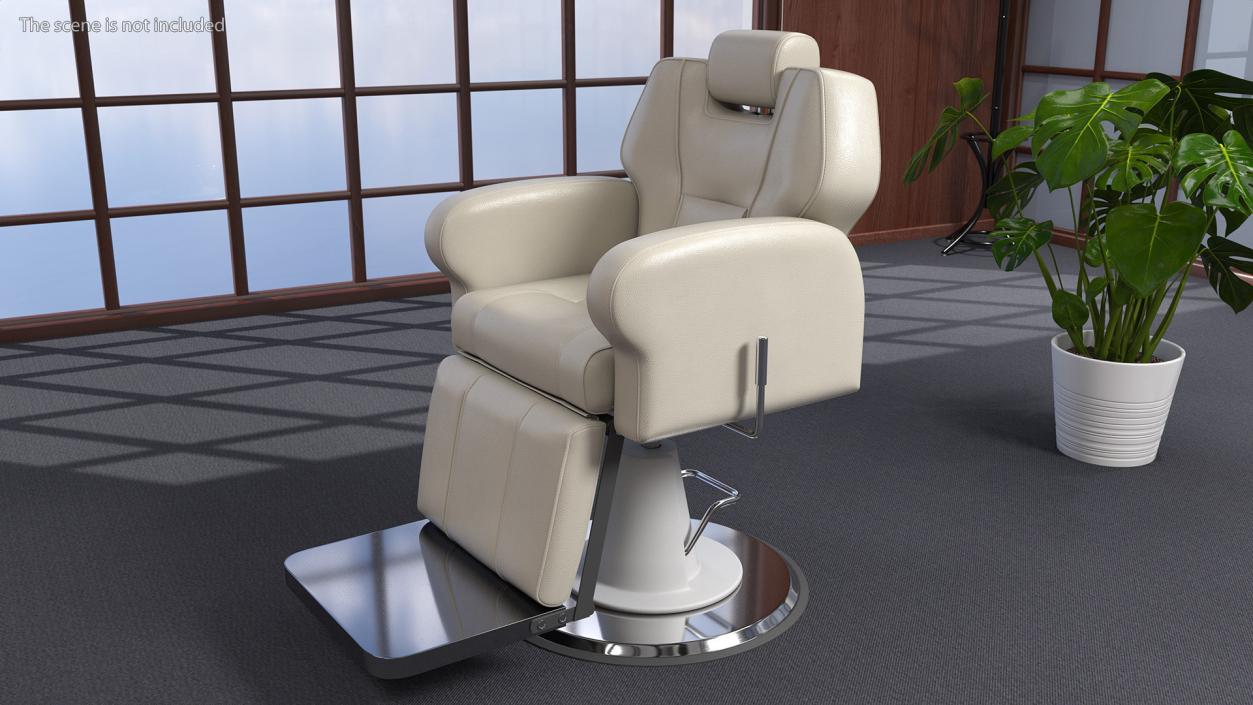 Beauty Salon Chair White 3D model