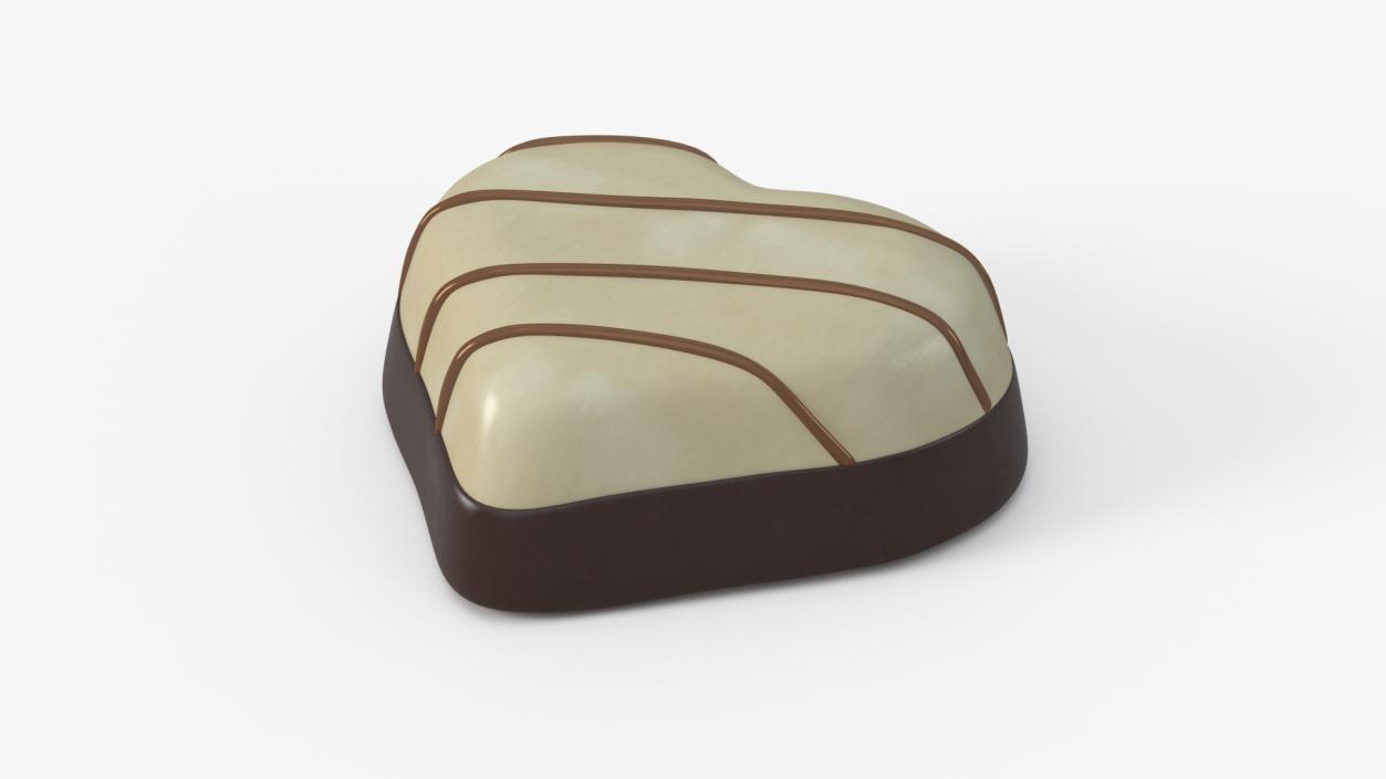 3D Heart Shaped Chocolate Candy model