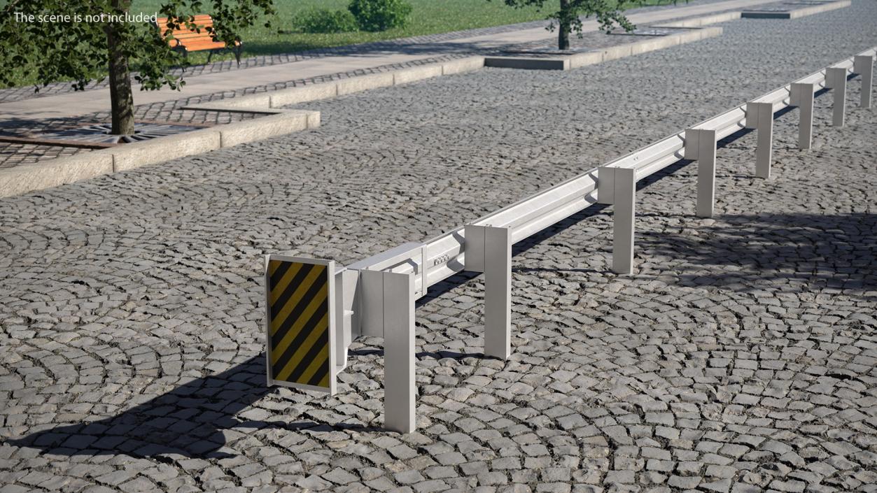 Energy Absorbing Guard Rail 3D