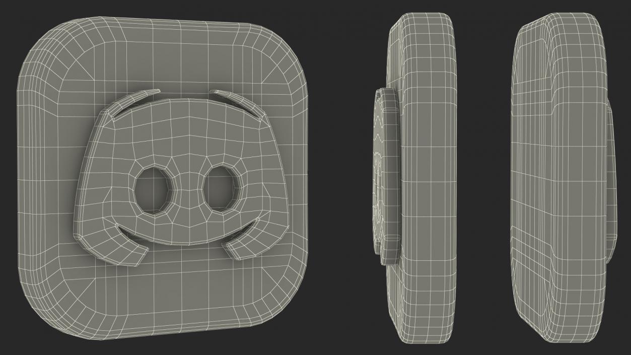 Discord Icon 2 3D model