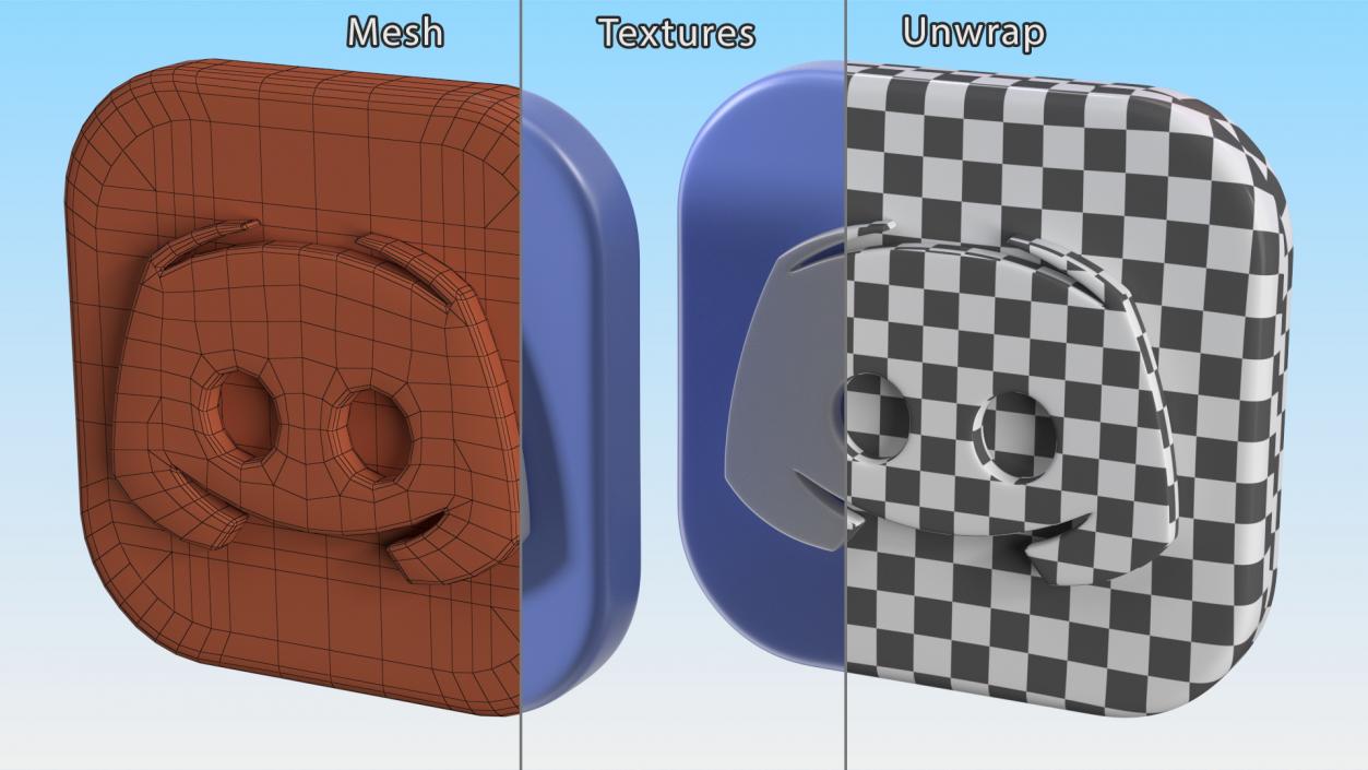 Discord Icon 2 3D model