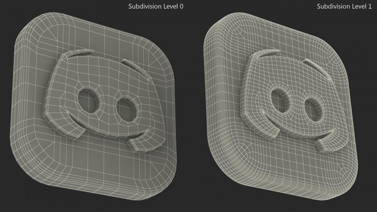 Discord Icon 2 3D model