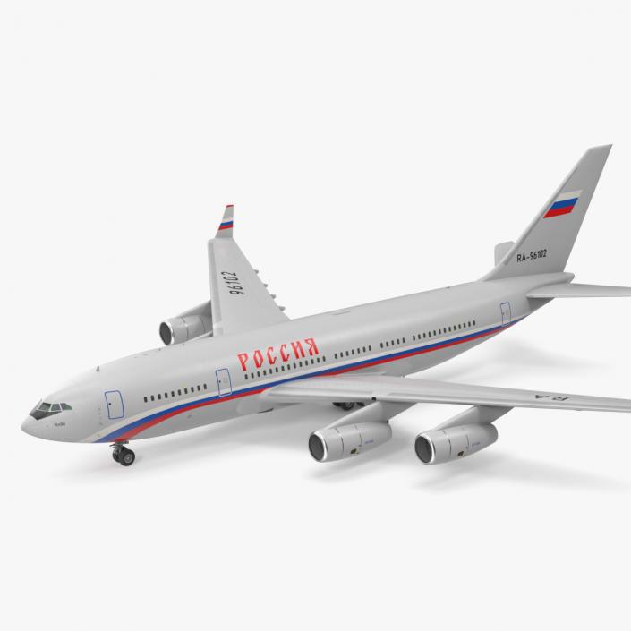 Ilyushin IL-96 Presidential Aircraft Simple Interior 3D