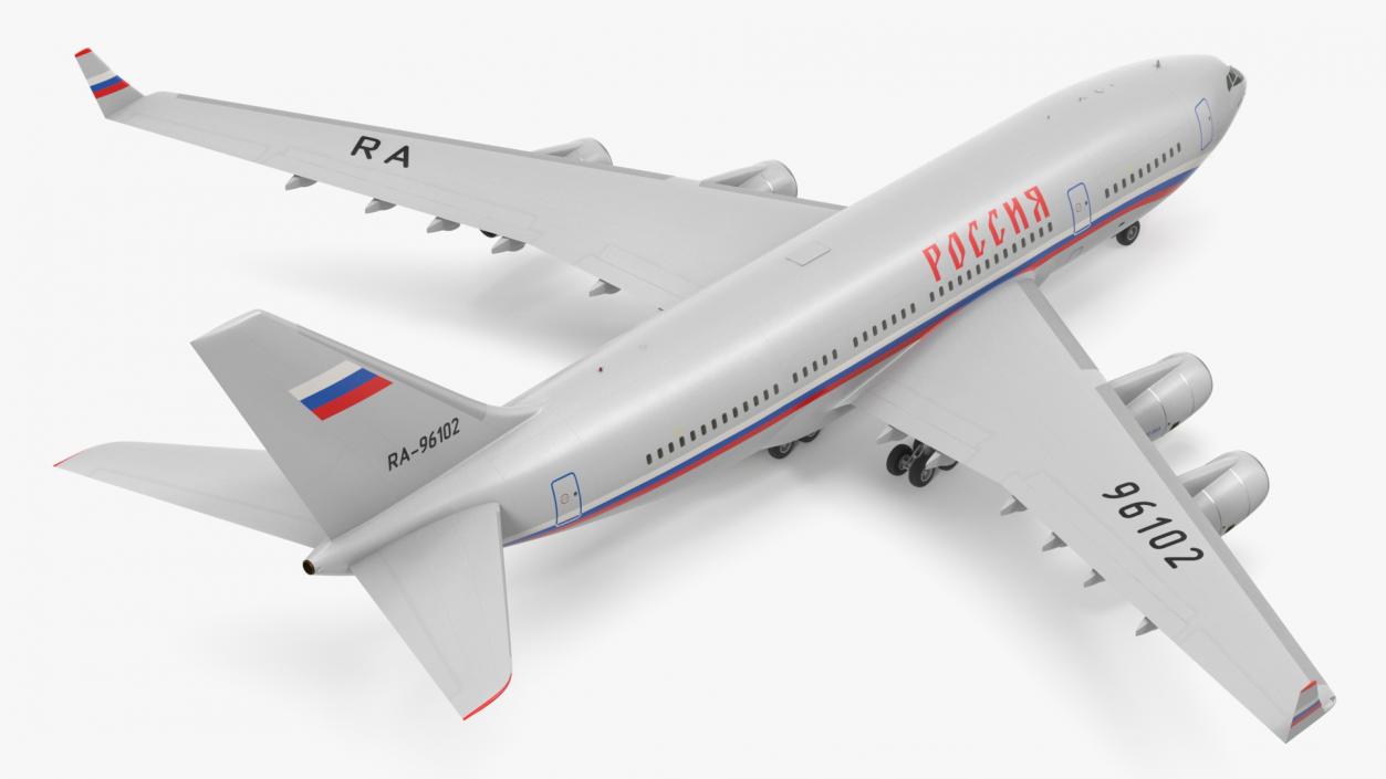 Ilyushin IL-96 Presidential Aircraft Simple Interior 3D