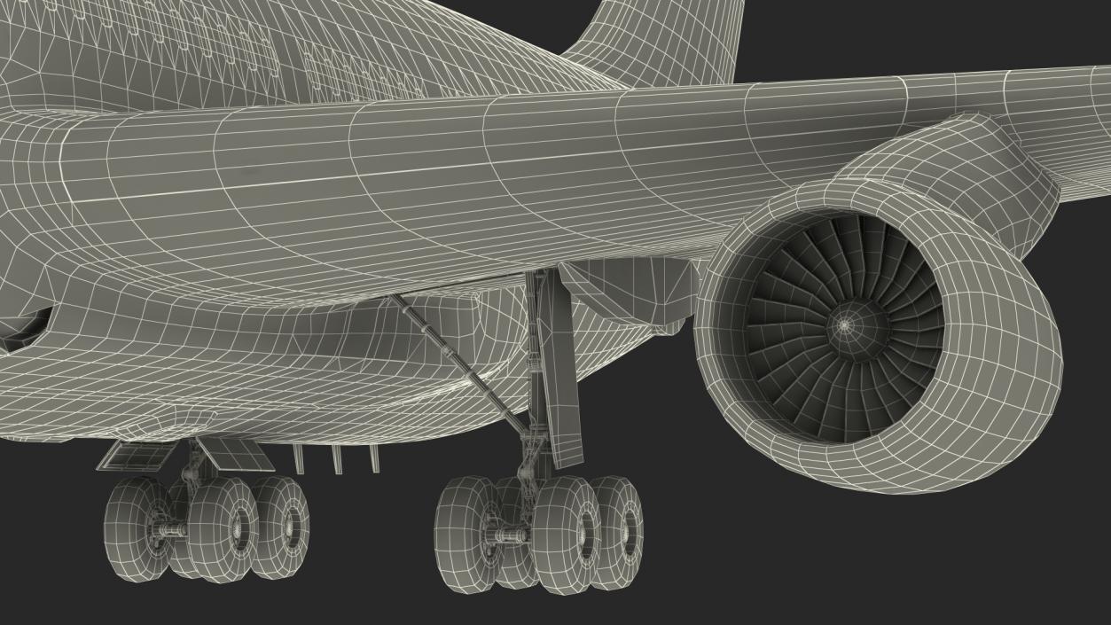 Ilyushin IL-96 Presidential Aircraft Simple Interior 3D