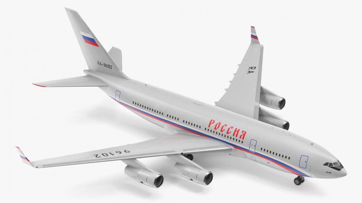 Ilyushin IL-96 Presidential Aircraft Simple Interior 3D