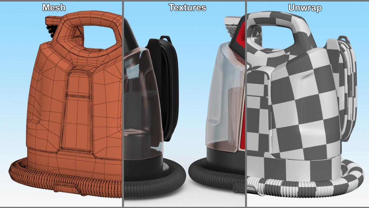 3D Portable Carpet Cleaner model