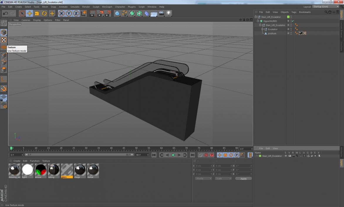 3D model Stair Lift Escalator