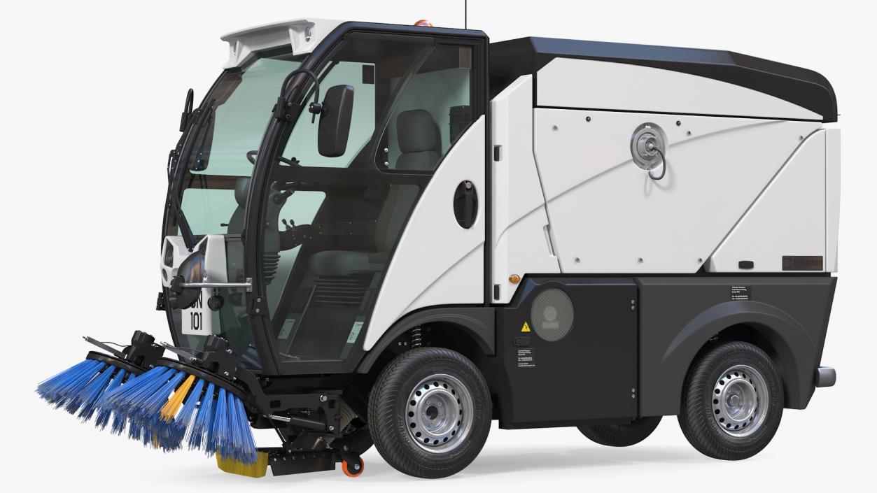 3D model Johnston CN101 Compact Road Sweeper