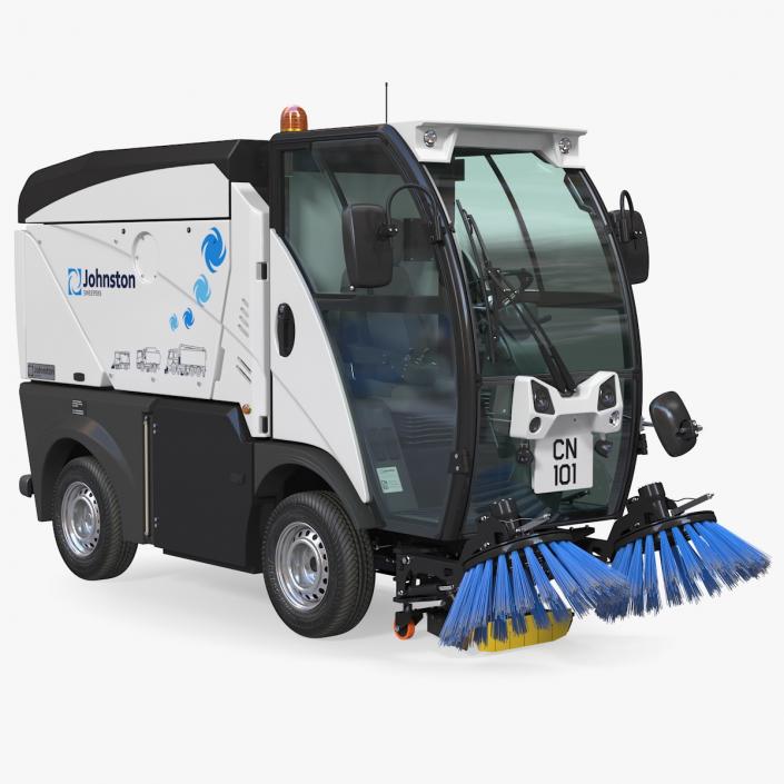 3D model Johnston CN101 Compact Road Sweeper