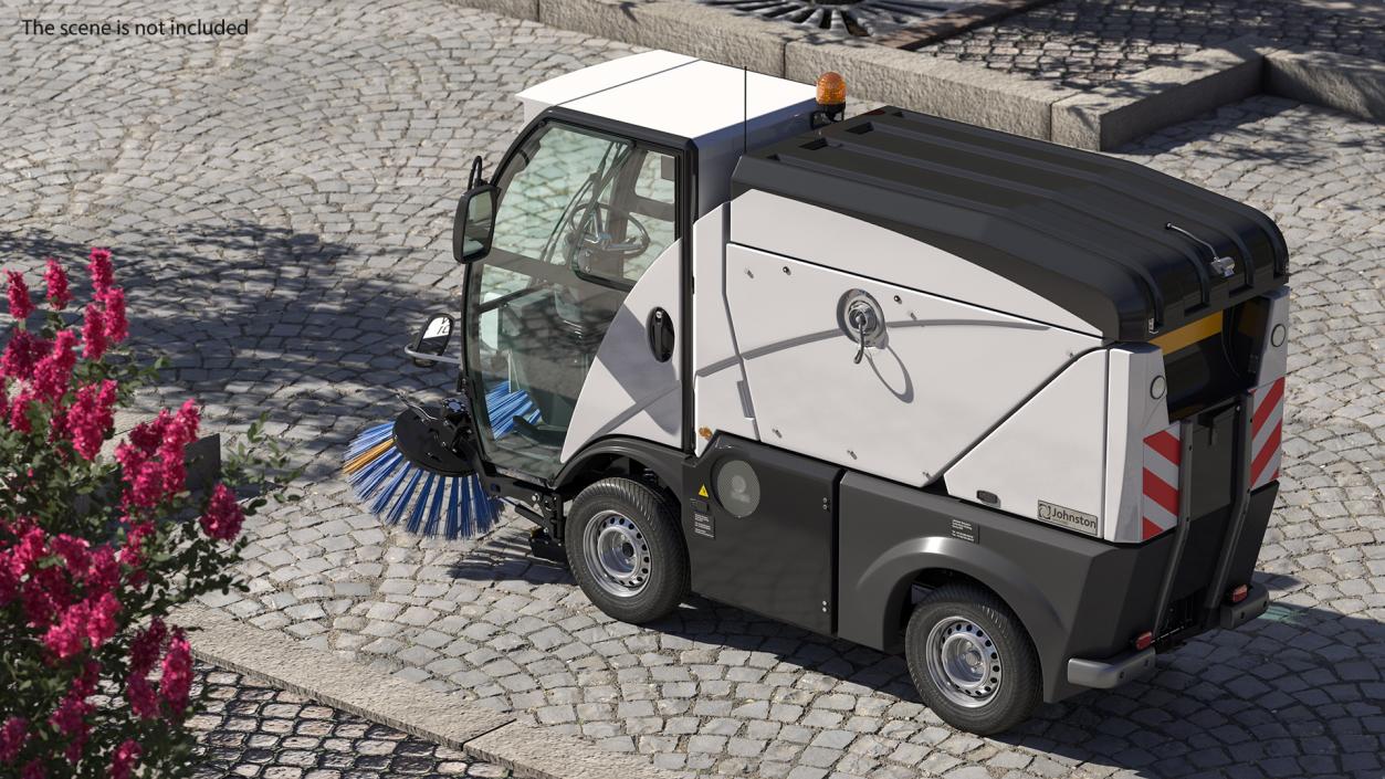 3D model Johnston CN101 Compact Road Sweeper