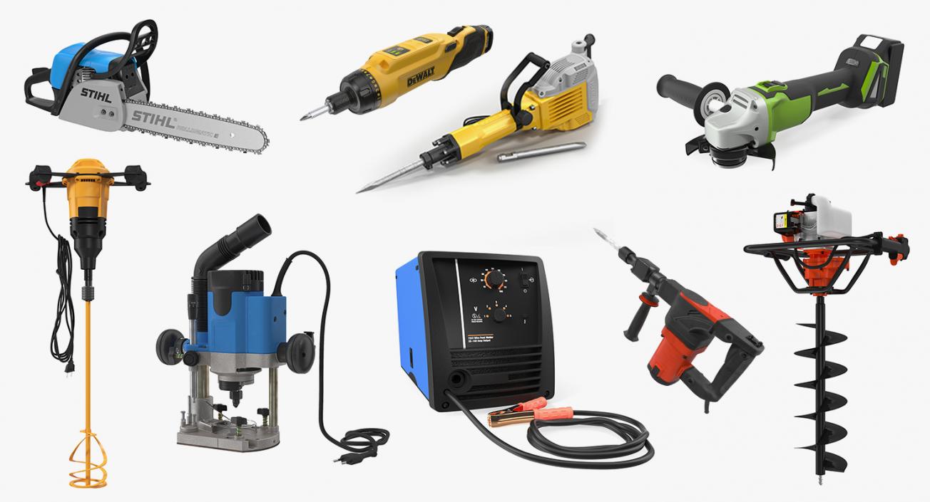 3D model Industrial Power Tools Collection 3