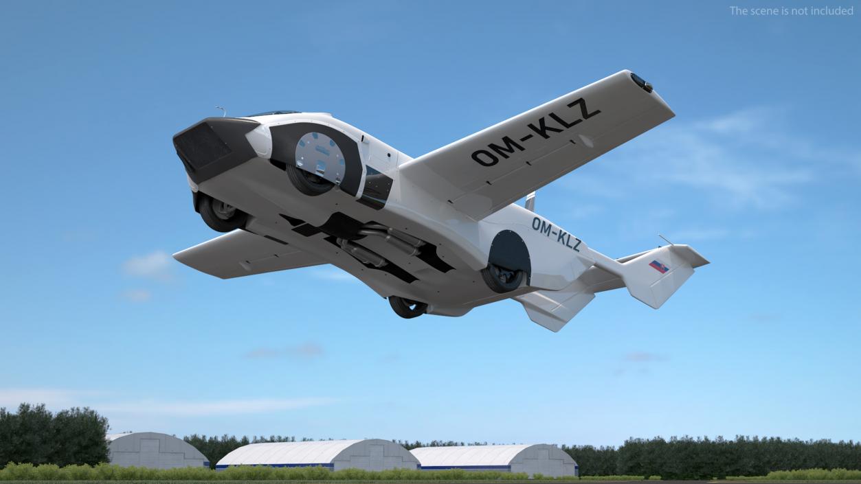 3D model AirCar Fly