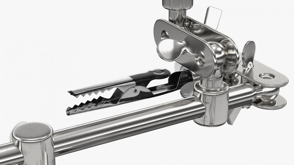 3D Helping Hands with Magnifier and Soldering Iron Stand model