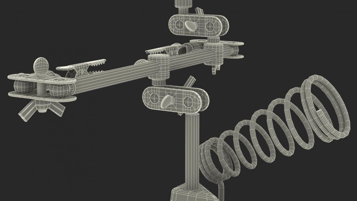 3D Helping Hands with Magnifier and Soldering Iron Stand model