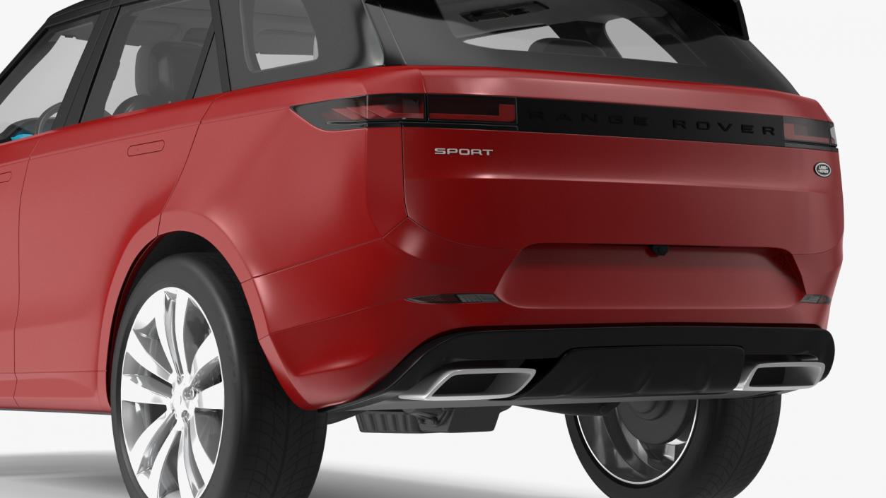 3D Range Rover Sport 2023 Red Rigged model