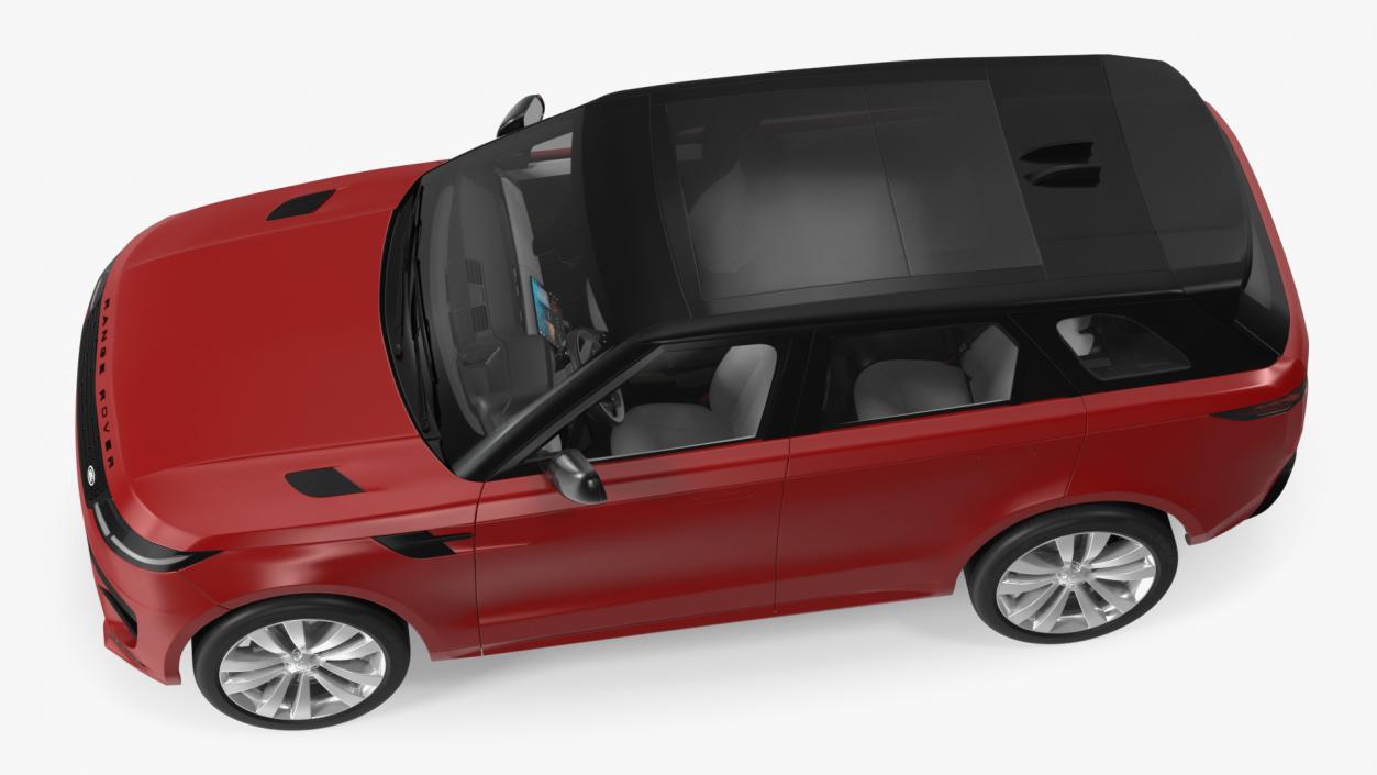 3D Range Rover Sport 2023 Red Rigged model