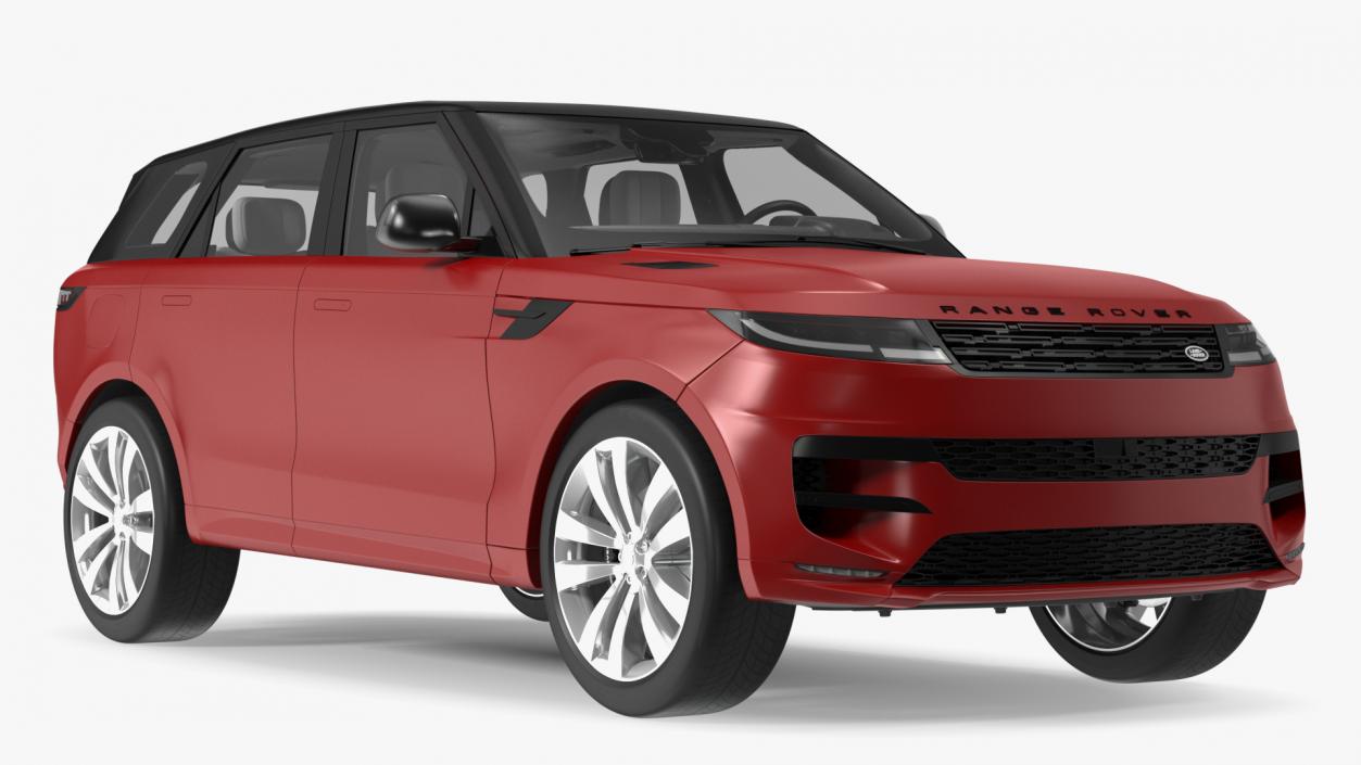 3D Range Rover Sport 2023 Red Rigged model