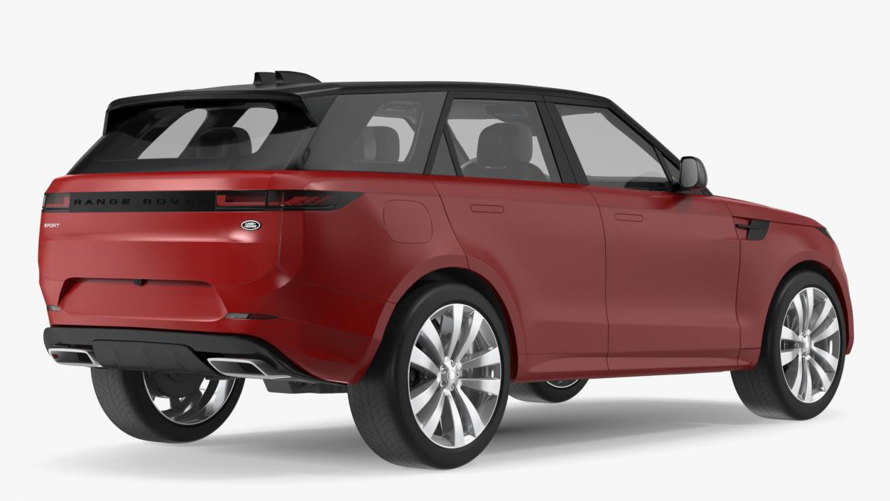 3D Range Rover Sport 2023 Red Rigged model