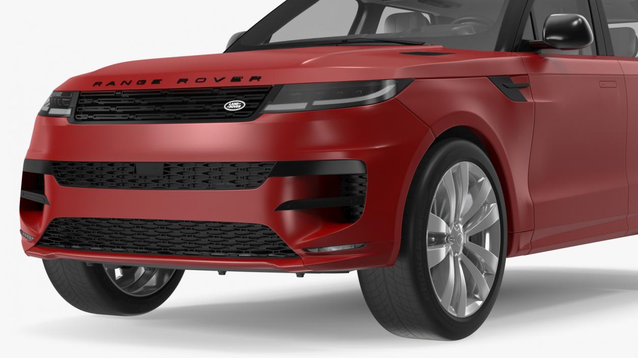 3D Range Rover Sport 2023 Red Rigged model