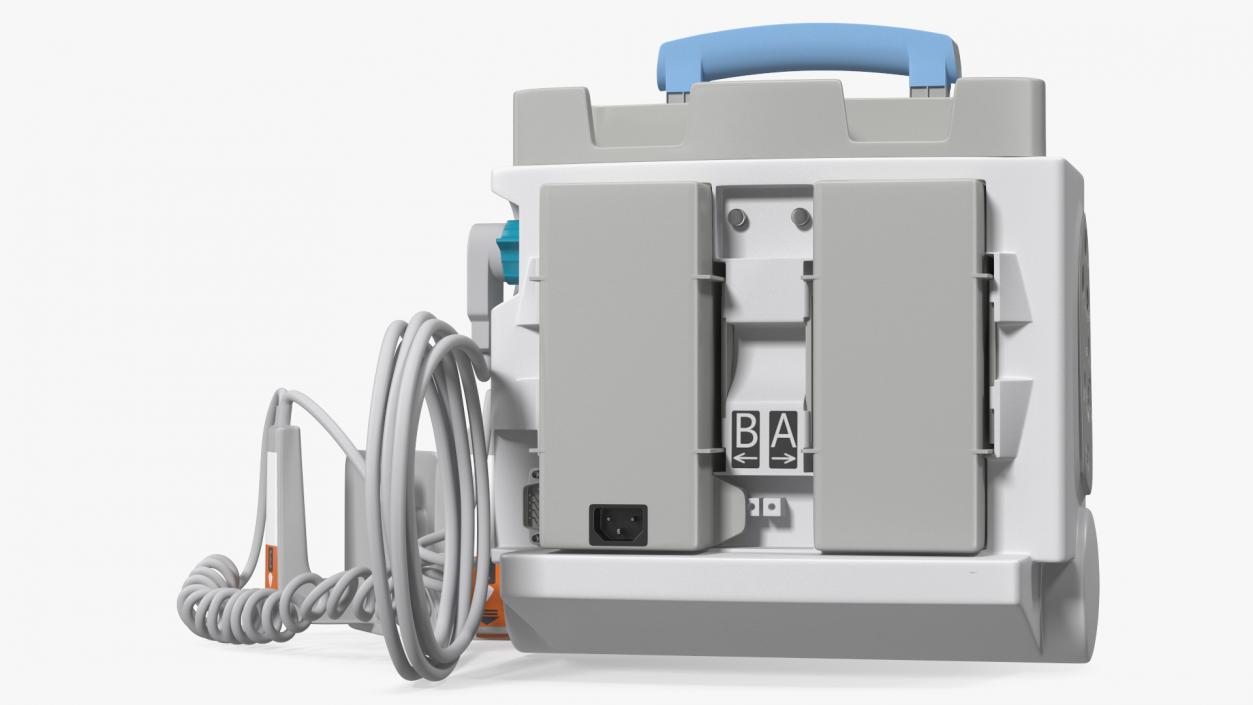 3D model Defibrillator with ECG Monitor