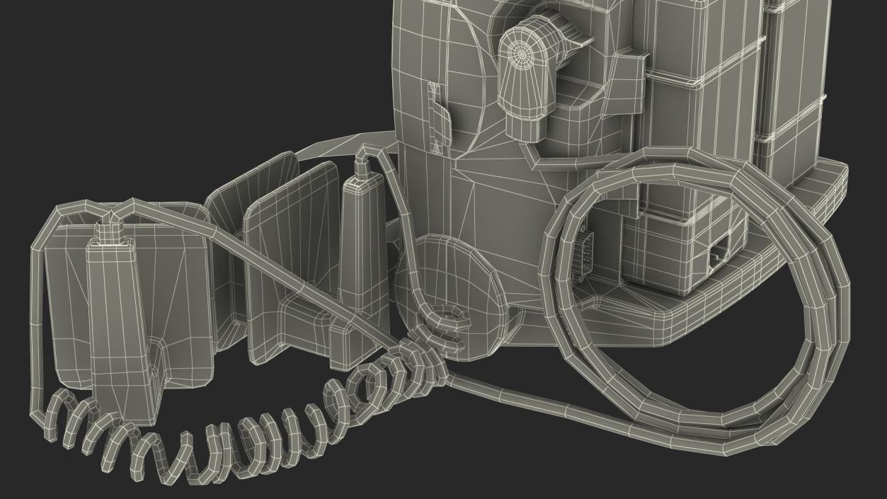 3D model Defibrillator with ECG Monitor