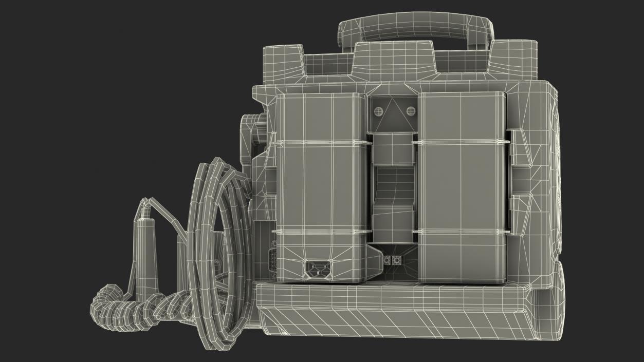 3D model Defibrillator with ECG Monitor