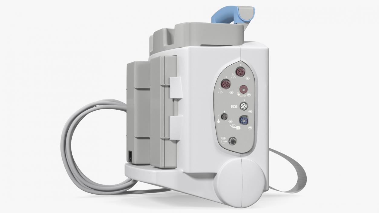 3D model Defibrillator with ECG Monitor