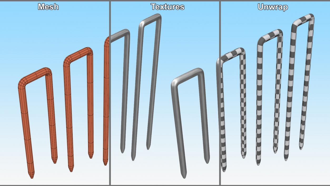 3D model Pneumatic Nail Set 2