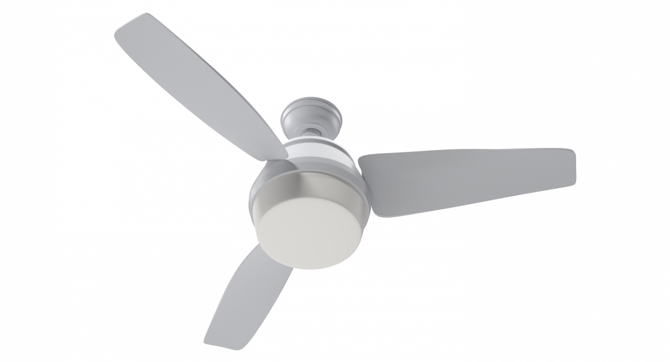 3-Blade Ceiling Fan 3D model