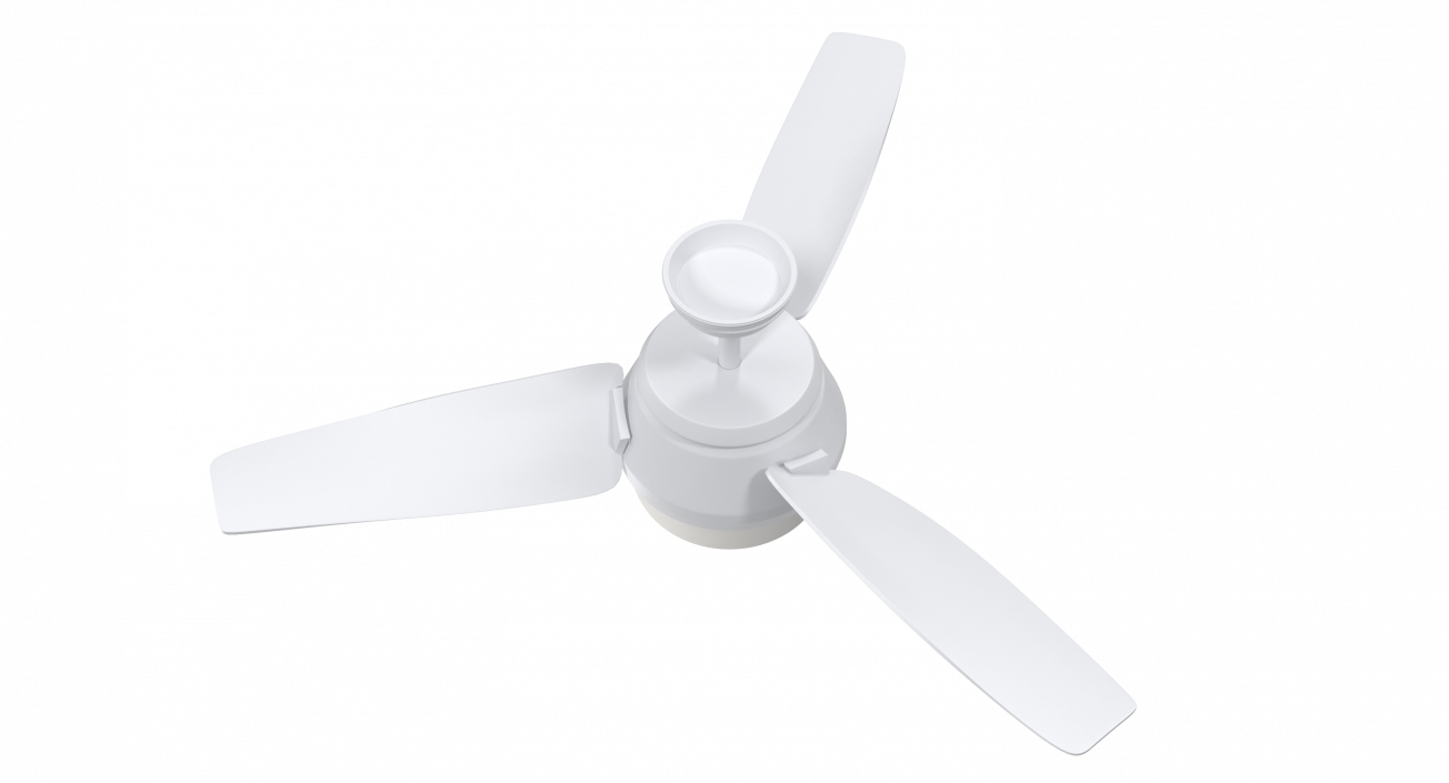 3-Blade Ceiling Fan 3D model