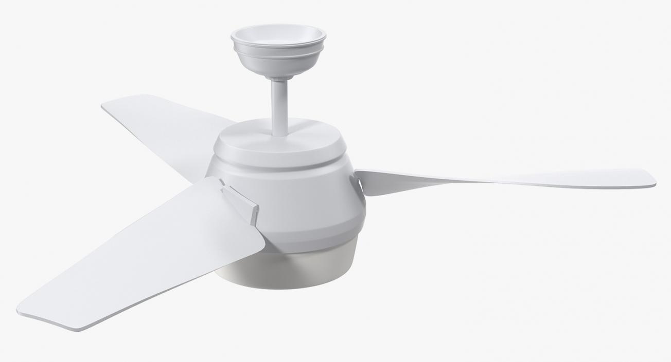 3-Blade Ceiling Fan 3D model