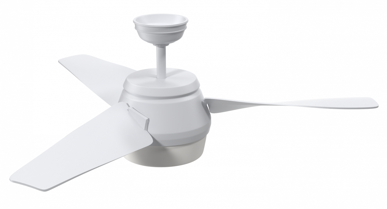 3-Blade Ceiling Fan 3D model