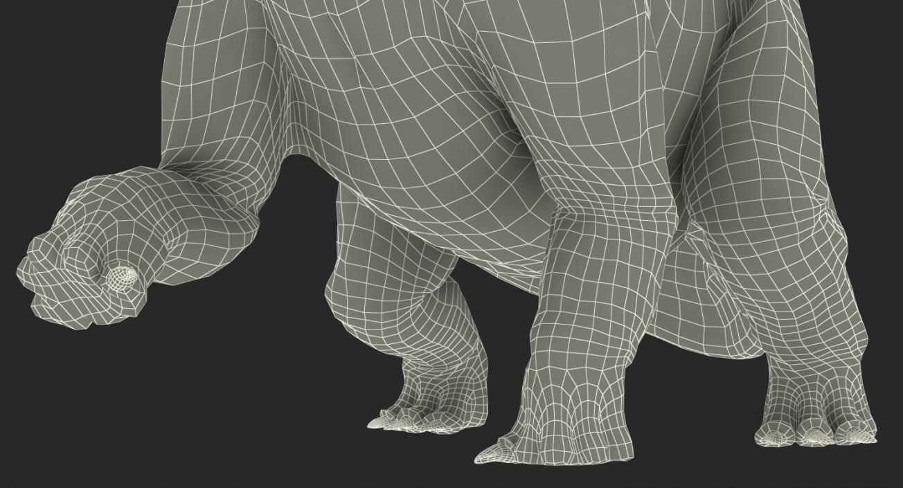 3D Apatosaurus Dinosaur Walking Pose model