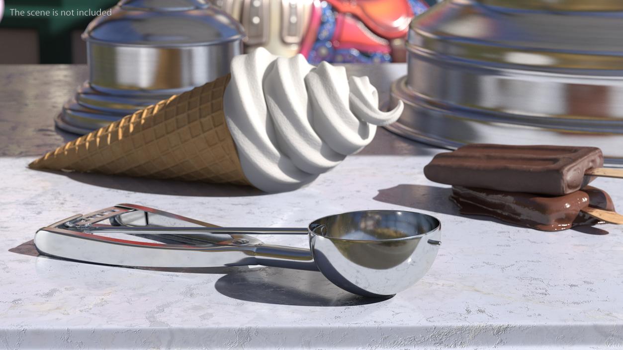 Ice Cream Disher Scoop 3D