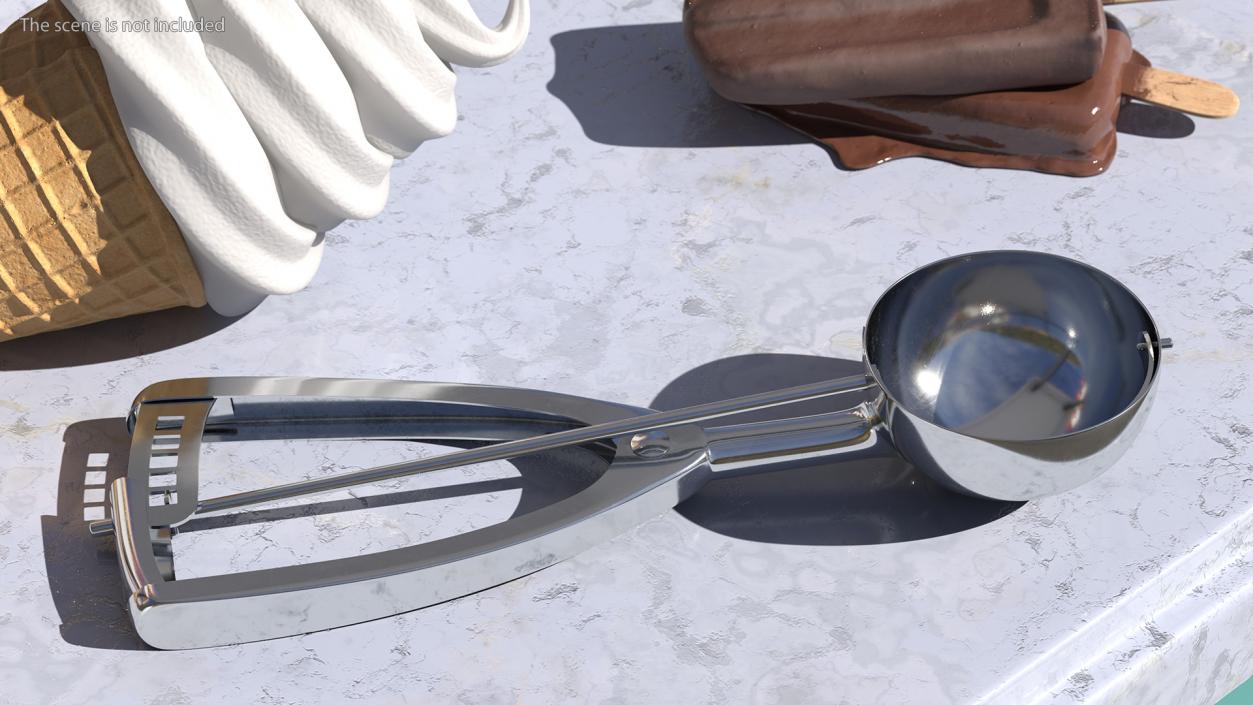 Ice Cream Disher Scoop 3D