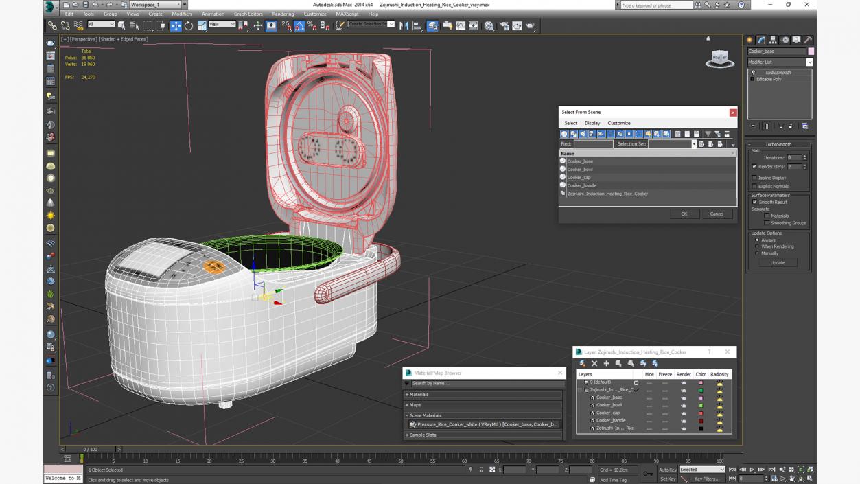 Zojirushi Induction Heating Rice Cooker 3D model