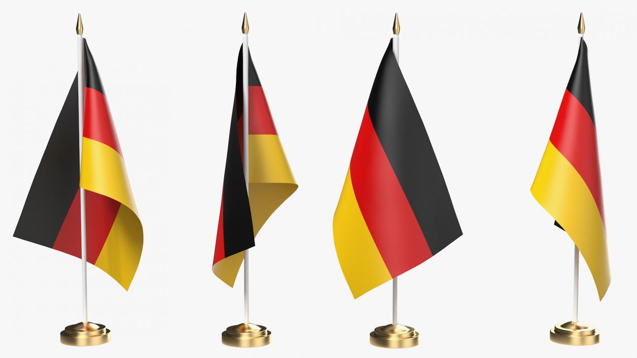 3D Table Flag Germany model