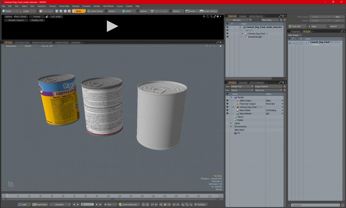 3D model Canned Dog Food