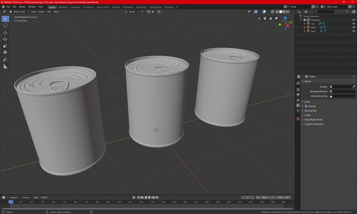 3D model Canned Dog Food