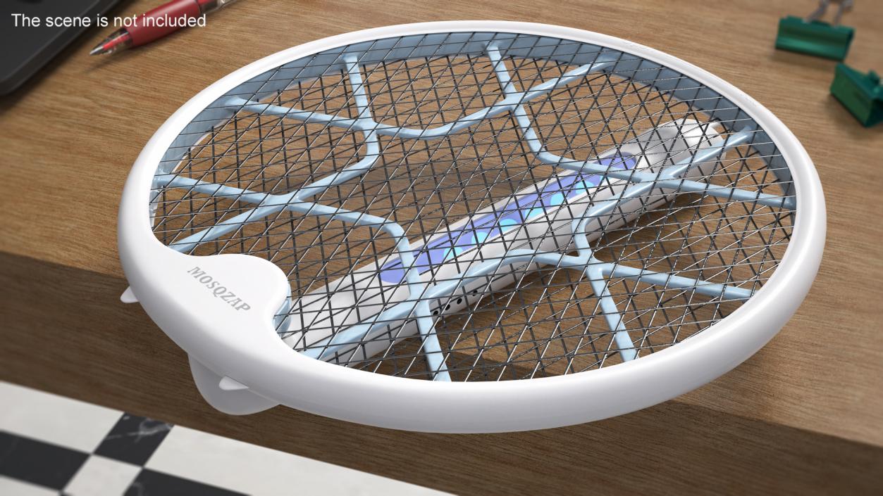 3D model Mosqzap Electric Fly Swatter Folded