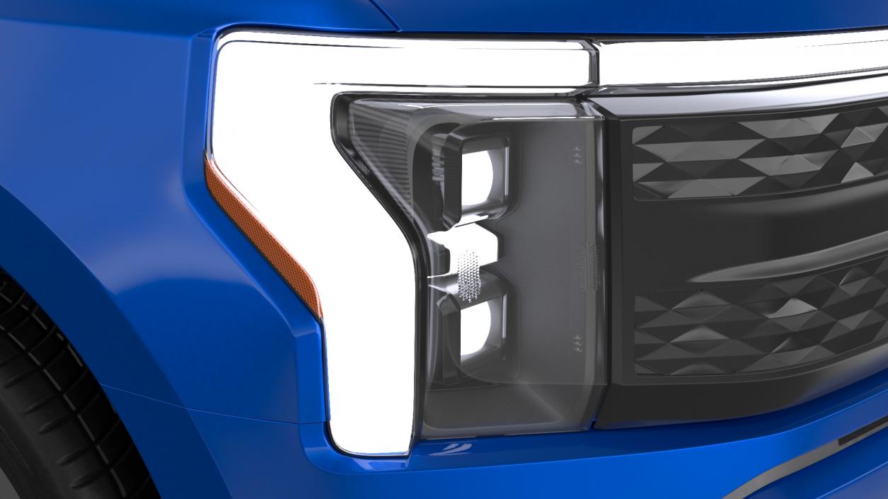 Electric Pickup Truck Light 3D