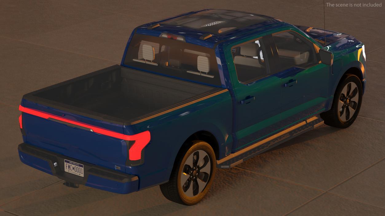 Electric Pickup Truck Light 3D