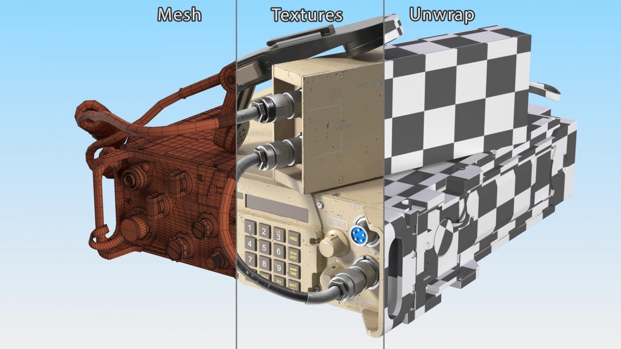 Military Desert Radio Station 3D model