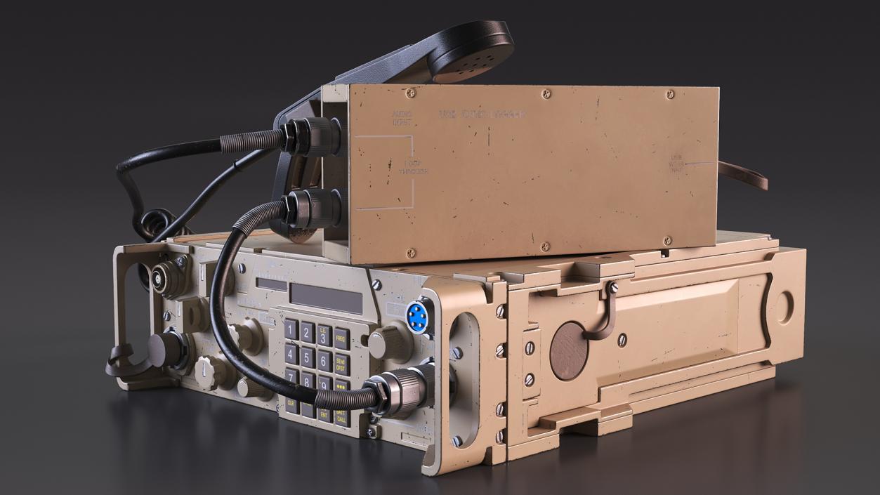 Military Desert Radio Station 3D model