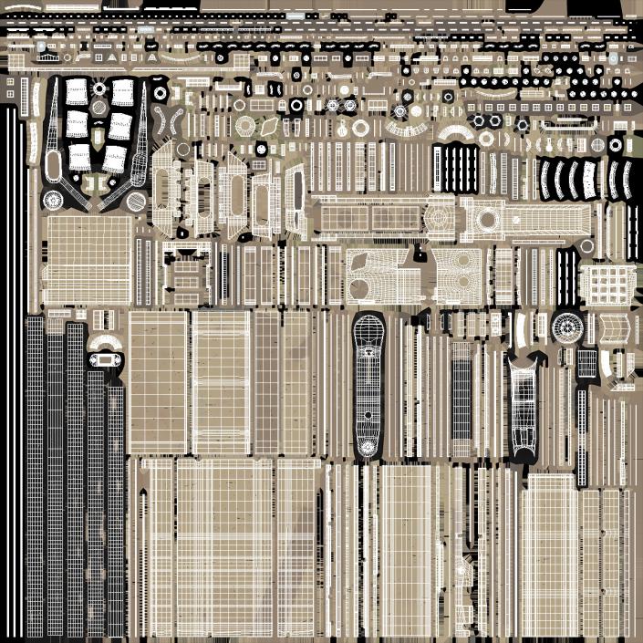 Military Desert Radio Station 3D model