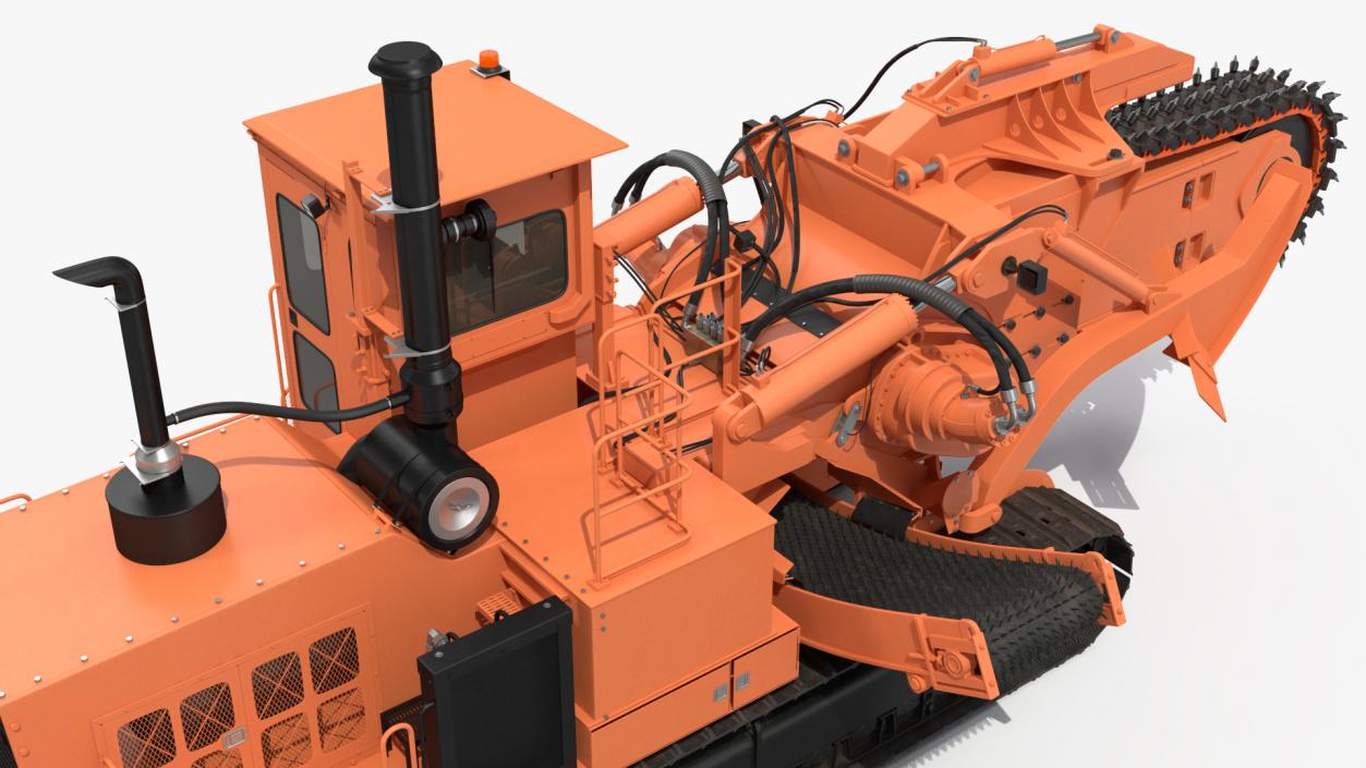 3D Trencher Chainsaw Machine Orange New