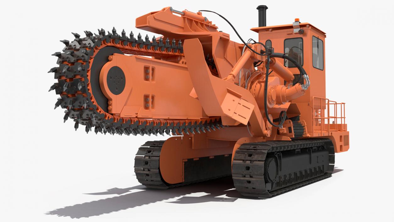 3D Trencher Chainsaw Machine Orange New