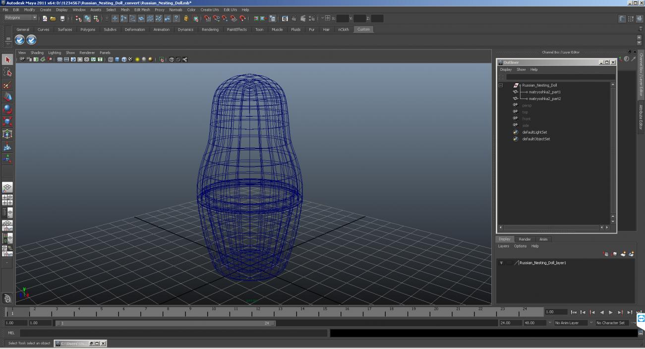 3D model Russian Nesting Doll