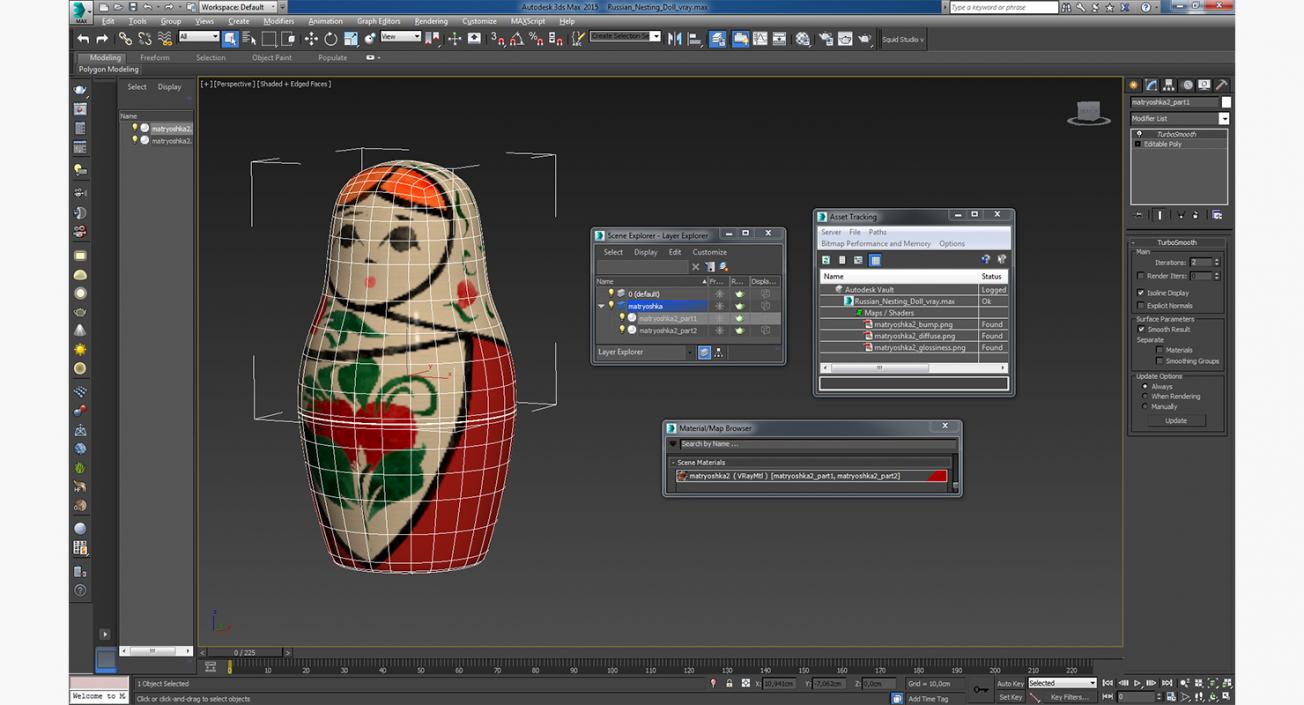 3D model Russian Nesting Doll